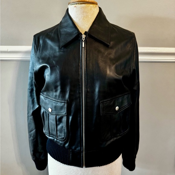 ID Entity by Lord & Taylor Moto Bomber Jacket with Removable Faux Fur Collar - Picture 4 of 14